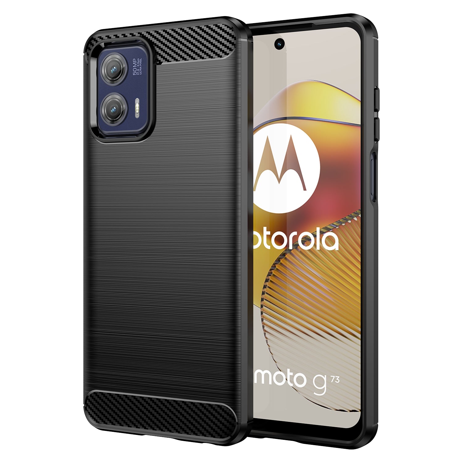 For Motorola Moto G73 5G Phone Shell Case Brushed Carbon Fiber Texture Mobile Phone Case Cover For Motorola Moto G73 5G Phone Shell Case Brushed Carbon Fiber Texture Mobile Phone Case Cover